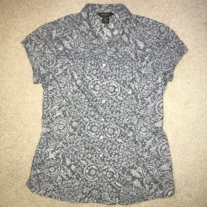 Eddie Bauer Short Sleeve Button-up Floral Shirt